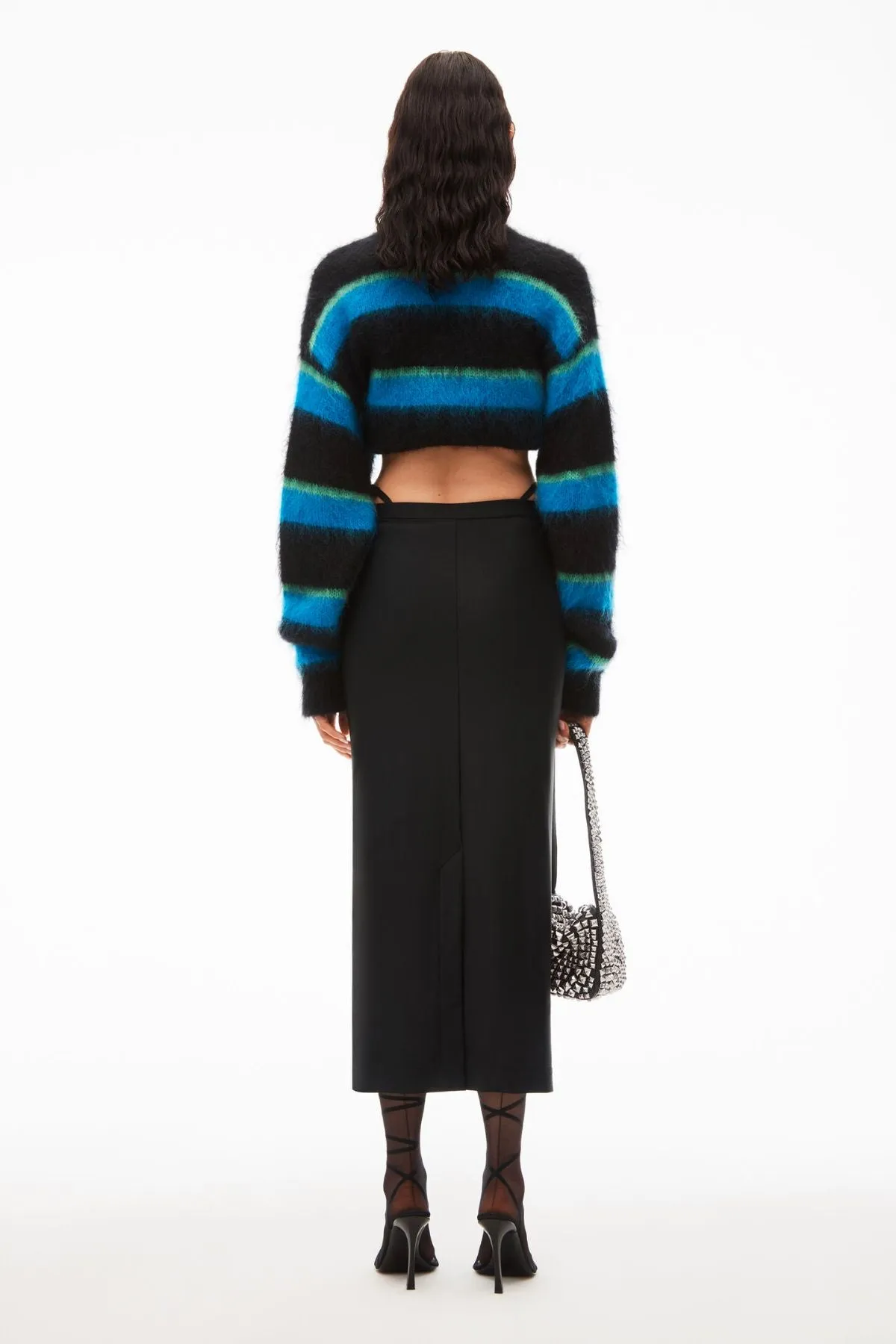 Damen Alexander Wang alexanderwang.t Figurbetonter langer Rock mit Bikini-Träger - Schwarz