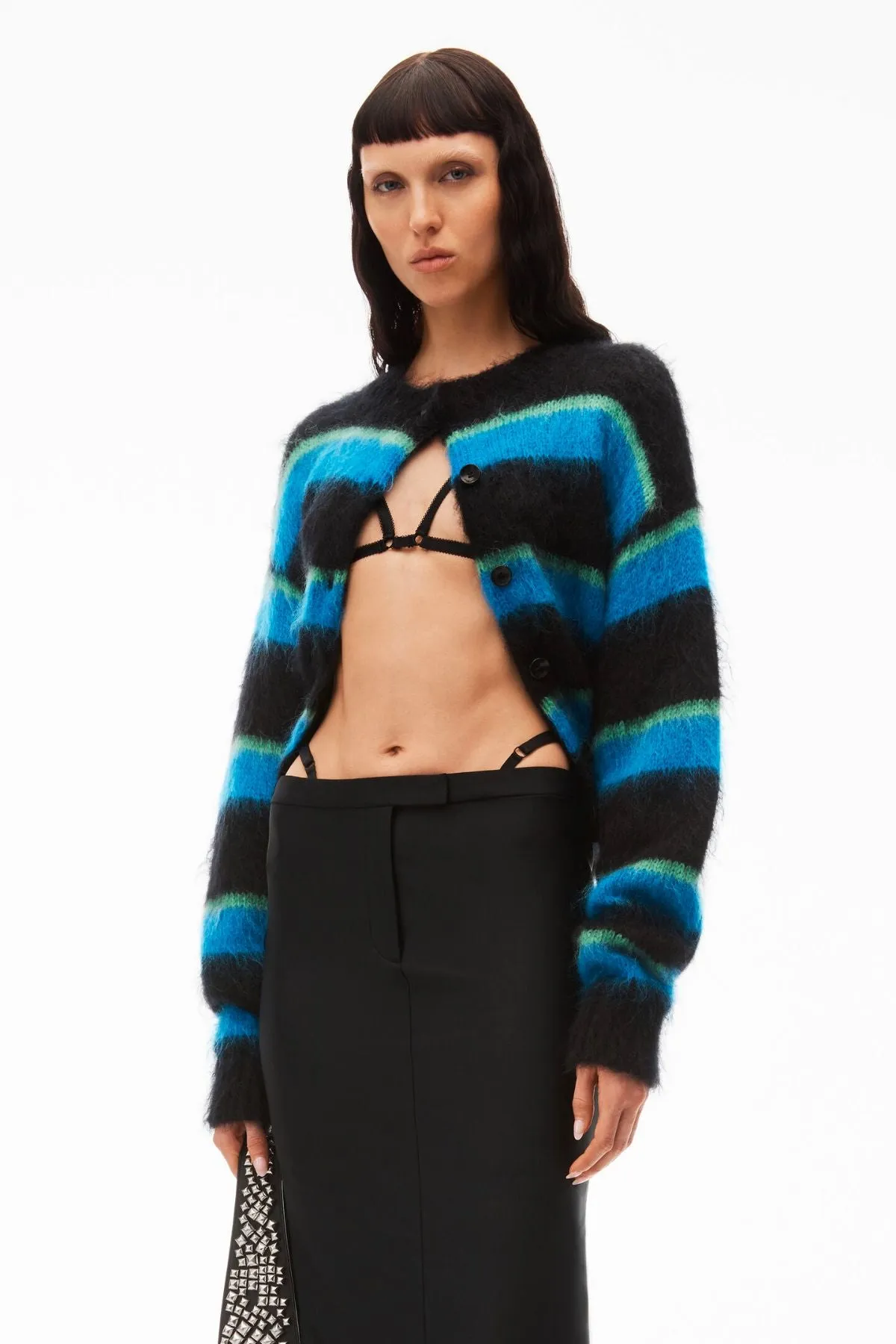 Damen Alexander Wang alexanderwang.t Figurbetonter langer Rock mit Bikini-Träger - Schwarz