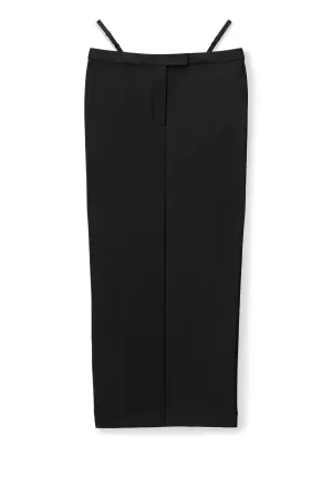 Damen Alexander Wang alexanderwang.t Figurbetonter langer Rock mit Bikini-Träger - Schwarz