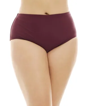 Women's Curve Sayulita Bikini-Höschen - Plus in Weinrot