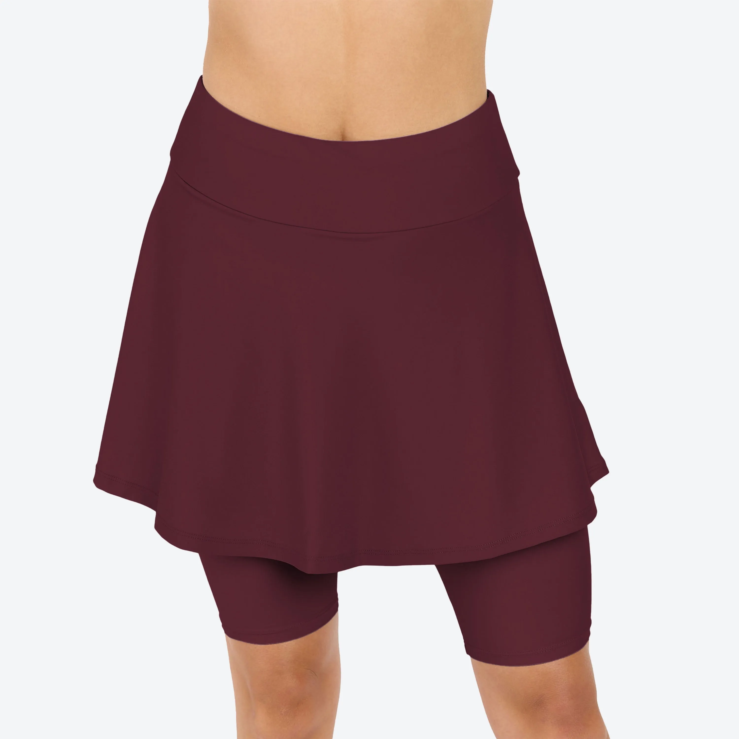 Damen-Badekleid mit Schwenkrock und Radlerhose