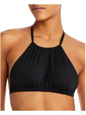Damen-Bikini-Oberteil mit hohem Ausschnitt und Trägerband