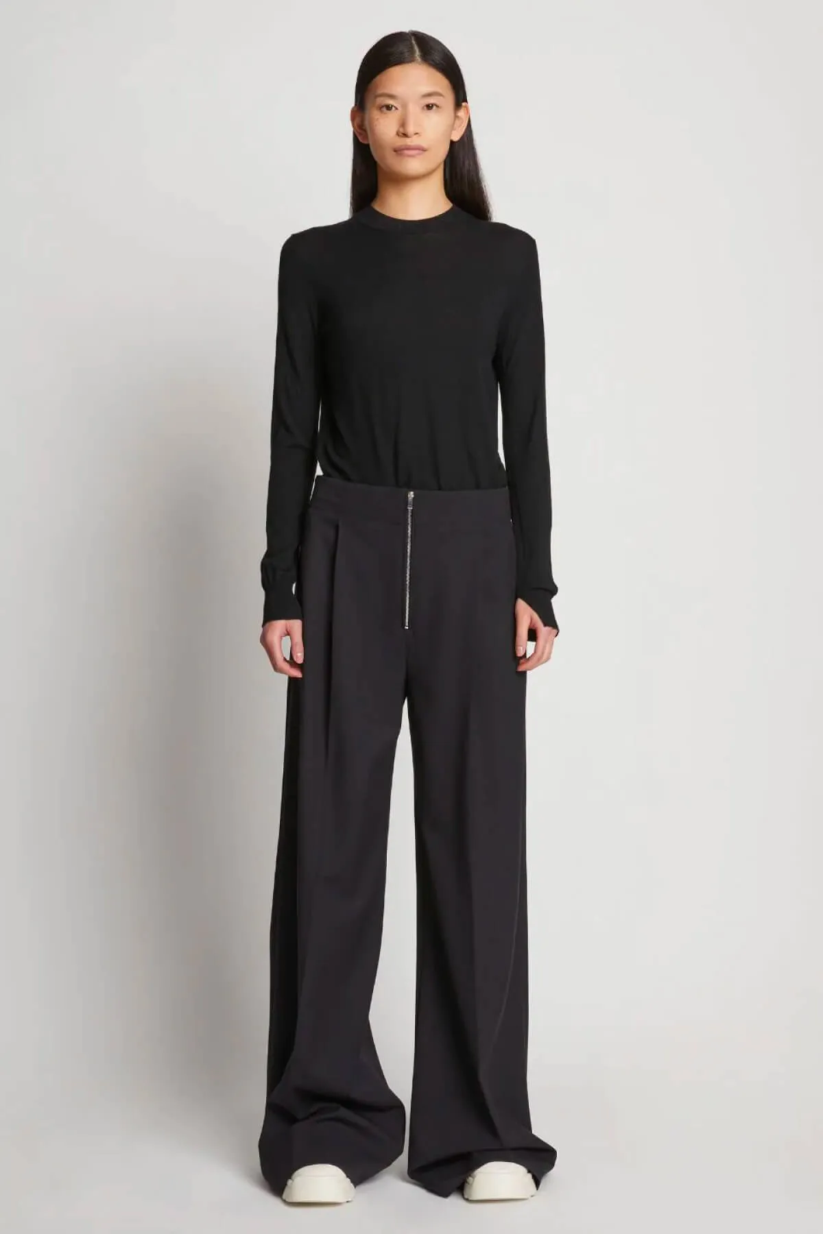 Damen Proenza Schouler Günstigere Proenza Schouler Leichte Wollhose - Schwarz