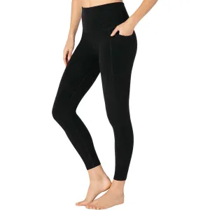 Damen Spacedye High Waist Midi Legging mit Seitentaschen