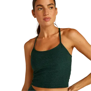 Damen Spacedye Slim Racerback Cropped Tank
